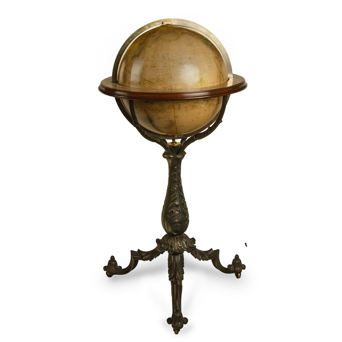 A 15-inch terrestrial floor globe by Nims & Co