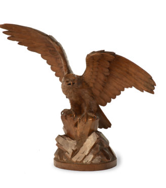 A ‘Black Forest’ linden wood eagle