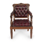 A large and fine rosewood Regency armchair