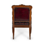 A large and fine rosewood Regency armchair side profile back