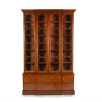 A George III mahogany display bookcase