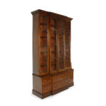 George III mahogany display bookcase