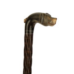 Victorian cane with a smiling dog’s head