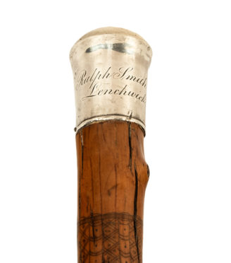 The folk art cane of Michael Corbett, dated 1837