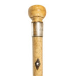 The plain whalebone cane of J Godden, dated 1896,