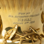 A George IV Royal Yacht Club silver gilt racing trophy won by Menai in 1829 inscription
