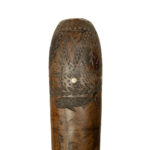 An Anglo-American whaler fid set with a Tudor coin and carved with the Stars and Stripes