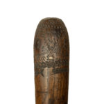 An Anglo-American whaler fid set with a Tudor coin and carved with the Stars and Stripes