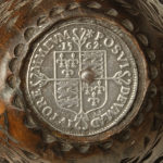 An Anglo-American whaler fid set with a Tudor coin and carved top