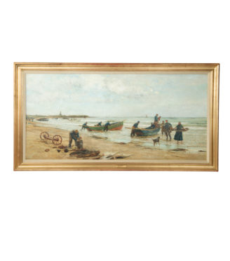 William Lionel Wyllie: Newbiggin Bay, Exhibited at the Royal Academy, 1893