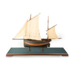 A gaff-rigged Hastings lugger without case