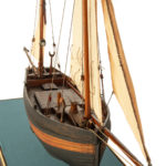 A gaff-rigged Hastings lugger details