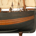 A gaff-rigged Hastings lugger without case details