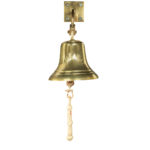 A brass ship’s bell from Peninsular & Orient liner S.S. Ballarat