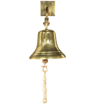 A brass ship’s bell from Peninsular & Orient liner S.S. Ballarat