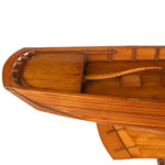 Victorian shipyard model of a sloop details