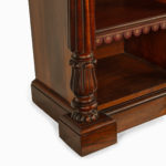 A late William IV rosewood breakfront open bookcase, by Gillows close up corner detail