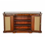 A late William IV rosewood breakfront open bookcase, by Gillows main open