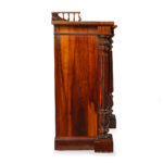 A late William IV rosewood breakfront open bookcase, by Gillows side