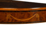 An interesting George III yew wood marquetry side table, firmly attributed to Ince and Mayhew detailing