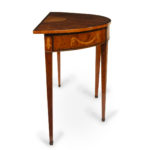 An interesting George III yew wood marquetry side table, firmly attributed to Ince and Mayhew side