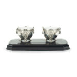 A Royal presentation silver inkstand by Carrington & Co.