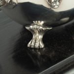 A Royal presentation silver inkstand by Carrington & Co detail feet