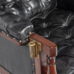 Regency mahogany library chairs arm