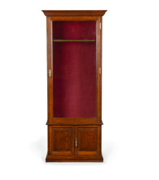 A late Victorian oak gun cabinet main