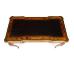 A Victorian kingwood marquetry writing table top