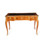 Victorian kingwood marquetry writing table