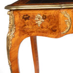 Victorian kingwood marquetry writing table