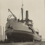 A black and white photograph of the Niger Company Ltd.’s ship