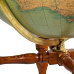 A large 30 inch W. & . A. K. Johnston library globe detail