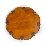 A large Anglo Indian padouk wood Lazy Susan top