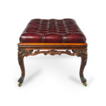 An early Victorian rosewood stool side