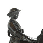 Bronze equestrian portrait of Queen Victoria