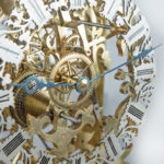 Victorian skeleton clock by Johnston of London details