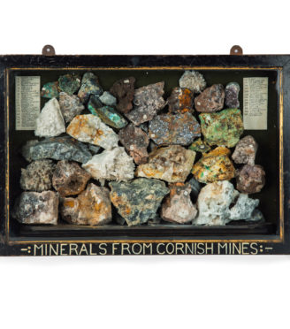 A boxed collection of 30 Cornish minerals