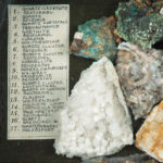 boxed collection of 30 Cornish minerals details