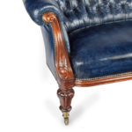 Victorian mahogany three seater sofa detail