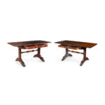 A good matched pair of late Regency sofa tables, to Trotter