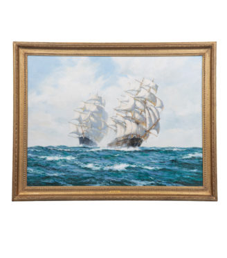 Tea clipper ‘Taeping’ closing on ‘Ariel’ by Henry Scott FRSA