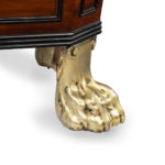 A Regency mahogany wine cooler foot