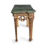 marble and giltwood console tables in the manner of William Kent and Benjamin Goodison side