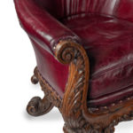 The Glynllifon “Rutland” Chairs Supplied by Gillows in 1823 to Thomas John Wynn, details of arm