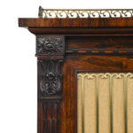 George IV Period Rosewood Chiffonier or Side Cabinet with Carved Detailing and Ormolu Gallery detail corner